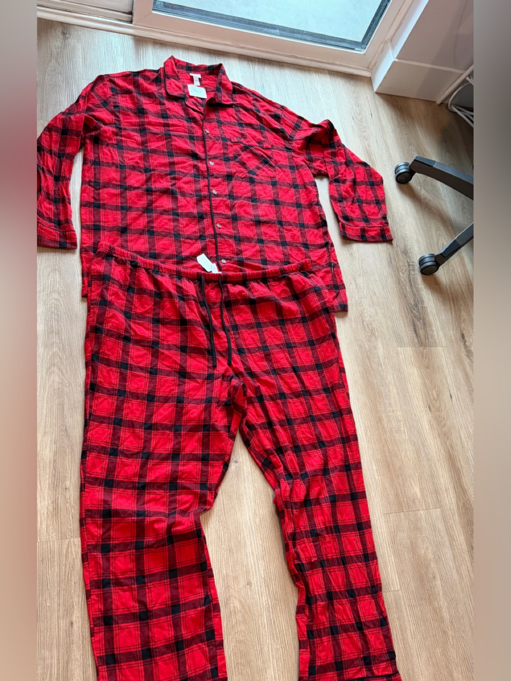 Target Red and‎ Black Plaid Kids Pajama Set